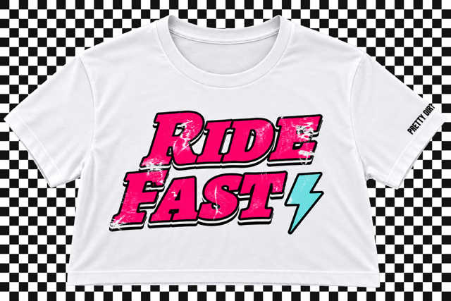 Ride Fast White Tee