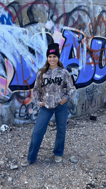 All Over Camo Dirty Girl Hoodie