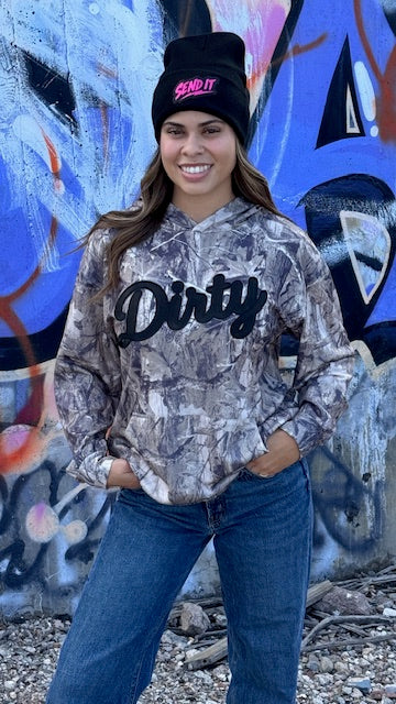 All Over Camo Dirty Girl Hoodie