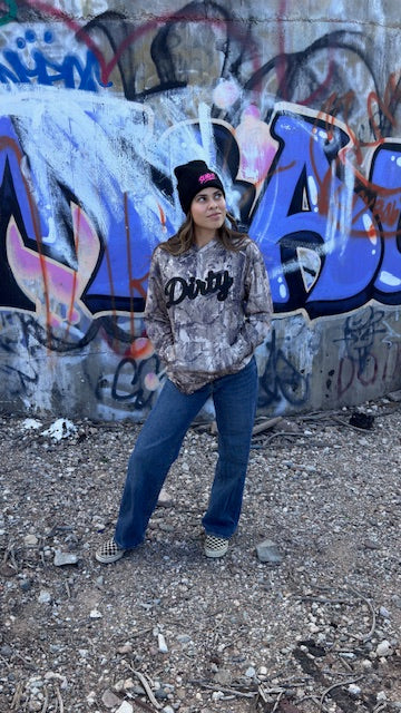 All Over Camo Dirty Girl Hoodie